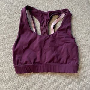 Fabletics maroon sports bra size S